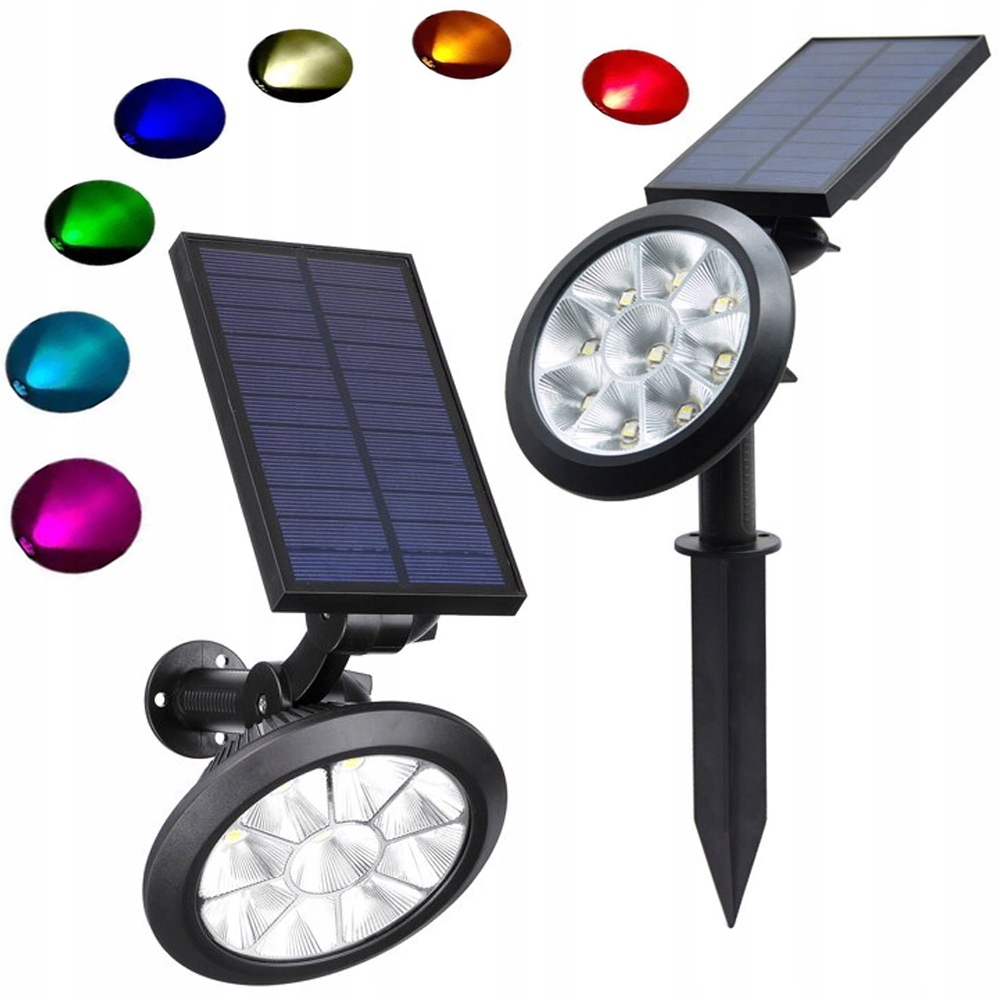 Verk Group vstavaná solárna lampa, čierna, 42 cm, 1 ks.